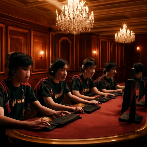 X999 Esports Team Practice Scene