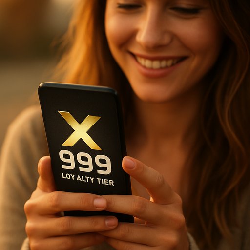 X999 loyalty tier infographic closeup